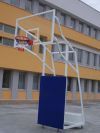 BASKETBOL POTASI DÖRT DİREKLİ  TEKERLEKLİ 10MM CAM PANYALI 105X180CM